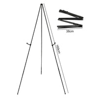 AOOKMIYA Display Stand Adjustable Height Anti-slip Easel Tripod Solid Fixed Poster Metal Wedding Sign White Easel Stand The Party