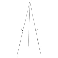 AOOKMIYA Display Stand Adjustable Height Anti-slip Easel Tripod Solid Fixed Poster Metal Wedding Sign White Easel Stand The Party