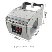 Dispositivo Automático Etiqueta Dispenser, etiqueta descascando Peeling Machine, auto etiqueta separando a máquina, 5-130mm