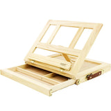 AOOKMIYA Drawer Wooden Table Easels Artist Painting Easel Portable Desktop Laptop Accessories Sketch portable oil painting box Art