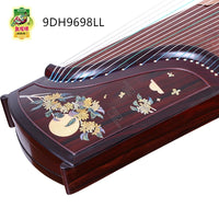 Dunhuang Professional Guzheng Rose Sandalwood 9DH9698JJ Golden Thread Cuidian Performance Test Grade Zither Folk Strings Musical