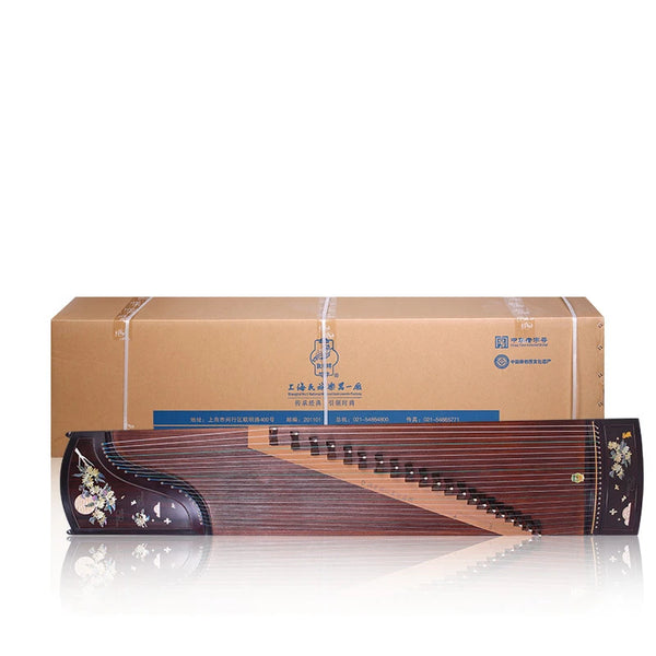 Dunhuang Professional Guzheng Rose Sandalwood 9DH9698JJ Golden Thread Cuidian Performance Test Grade Zither Folk Strings Musical