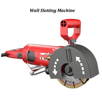 Dustless parede elétrica Caçador, parede de concreto Slotting e Grooving Machine, Instalação Hidrelétrica, Wall Line Slot, corte Saw