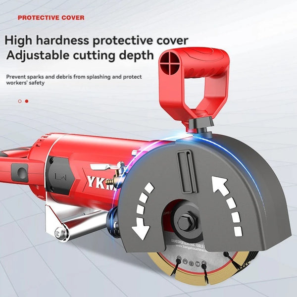 Dustless parede elétrica Caçador, parede de concreto Slotting e Grooving Machine, Instalação Hidrelétrica, Wall Line Slot, corte Saw