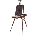 AOOKMIYA Easel Caballete Portable Easel Box for Painting Artist Oil Paint Stand Thick Aluminum Alloy Table Easel Box Painting Accessories