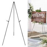 AOOKMIYA Easy Storage  Art Easel with Clip Wedding Sign White Easel Stand Solid Metal Display Stand School Use