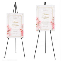 Easy Storage Art Easel With Clip Wedding Sign White Easel Stand
