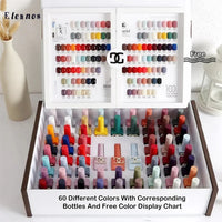 Eleanos New 60 Colors Nail Gel Polish Set Color Gel Polish 60 Different Bottles Nail Art Design Whole Set Nail Gel Learner Kit