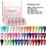 Eleanos New 60 Colors Nail Gel Polish Set Color Gel Polish 60 Different Bottles Nail Art Design Whole Set Nail Gel Learner Kit