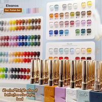 Eleanos New 60 Colors Nail Gel Polish Set Color Gel Polish 60 Different Bottles Nail Art Design Whole Set Nail Gel Learner Kit