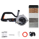 Electric Wall Chaser Concrete Grooving Machine, Poeira-Free, Água e Electricidade Instalação, Wall Cutting Machine