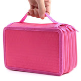 Estojo de grande capacidade para meninas, estojos grandes para lápis, bolsa com zíper multi-deck, 72 slots, suporte para caneta