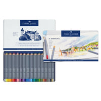 FABER CASTELL Blue iron box professional 12/24/36/48 color water soluble color pencil art grade art dedicated color lead