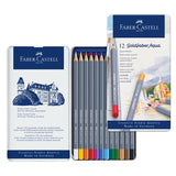 FABER CASTELL Blue iron box professional 12/24/36/48 color water soluble color pencil art grade art dedicated color lead