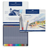 FABER CASTELL Blue iron box professional 12/24/36/48 color water soluble color pencil art grade art dedicated color lead