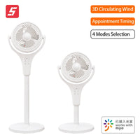 FIVE HOME Smart Floor Fan Timing 4 Mode Telescopic Low Noise Home Bedroom Office Air Circulation Desktop Fan Work With Mijia APP