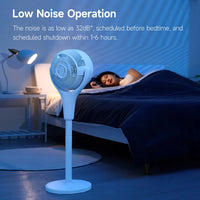 FIVE HOME Smart Floor Fan Timing 4 Mode Telescopic Low Noise Home Bedroom Office Air Circulation Desktop Fan Work With Mijia APP