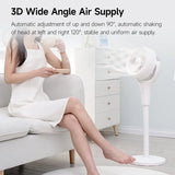 FIVE HOME Smart Floor Fan Timing 4 Mode Telescopic Low Noise Home Bedroom Office Air Circulation Desktop Fan Work With Mijia APP