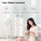 FIVE HOME Smart Floor Fan Timing 4 Mode Telescopic Low Noise Home Bedroom Office Air Circulation Desktop Fan Work With Mijia APP