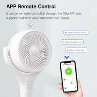 FIVE HOME Smart Floor Fan Timing 4 Mode Telescopic Low Noise Home Bedroom Office Air Circulation Desktop Fan Work With Mijia APP