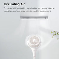 FIVE HOME Smart Floor Fan Timing 4 Mode Telescopic Low Noise Home Bedroom Office Air Circulation Desktop Fan Work With Mijia APP