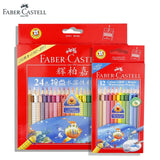 Faber-Castell Cor Grip e Conjunto de Escova para Crianças, Lápis Aquarela, Eco Lápis, Aquarelle Triangular, Solúvel em Água, 3mm