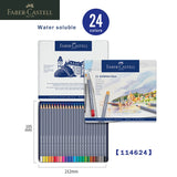 Faber Castell Goldfaber Aqua Water Soluble Colored Pencils 12/24/36/48 Colors Blue Iron Box Artist Sketch Drawing Supplies 1146