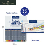 Faber Castell Goldfaber Aqua Water Soluble Colored Pencils 12/24/36/48 Colors Blue Iron Box Artist Sketch Drawing Supplies 1146