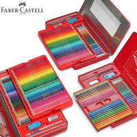 Faber Castell Watercolor Pencils 24/36/48/60/72 Tin Set Water-soluble Premier Colored Pencil Aquarell Soft Paint Wooden Crayons