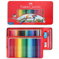 Faber Castell Watercolor Pencils 24/36/48/60/72 Tin Set Water-soluble Premier Colored Pencil Aquarell Soft Paint Wooden Crayons