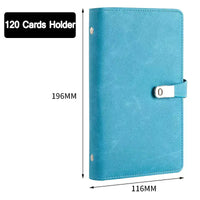 Fashion Card Book 120 Cards Stock Business Card Organizer PU Leather Titular livro cartão nome