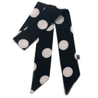 Fashion Dot Print Silk Scarf  Small Size Women Skinny Bags Tie Band Neck Kerchief Foulard Ribbon Hair Band Small Scarf