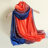 Fashion Lady Gradient Color Long Wrap Women'S Shawl Chiffon Scarf Scarves Casual Women Scarf Feminino Woman Accessory