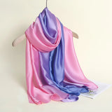 Fashion Lady Gradient Color Long Wrap Women'S Shawl Chiffon Scarf Scarves Casual Women Scarf Feminino Woman Accessory