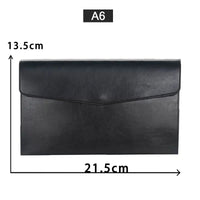 Fashion PU Leather Document Bag A4 A5 Document Storage Bag Office Bills Paper Organizer File Bag