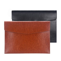 Fashion PU Leather Document Bag A4 A5 Document Storage Bag Office Bills Paper Organizer File Bag