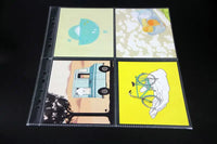 Fichário a4 para cartões 105*155mm protetor de folha de cartão postal bolsa transparente