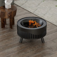 Fire Pit Fire Wood Heater 57*57*47CM Bowl Fireplace 화로대 with Grill Charcoal Barbecue BBQ Grill Stand Outdoor Brazier Garden 화롯대