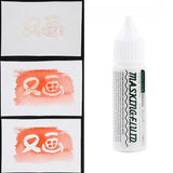 Fluido De Mascaramento De Arte Com Tampa De Pigmento Branco, Papelaria Líquida, Tubo De Pintura Em Aquarela, Material Escolar E Escritório, 18ml, 75ml, 1Pc