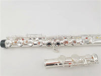 Flute High Quality Silver Flute YFL211SL Model musical instrument Flute 16 on C Tuning and E-Key professional free music Flute