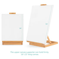 AOOKMIYA Foldable Artist Easel Stand Wood Solid Beech Portable Collapsible Painting Wooden Easel Painting Drawing Canvas Sketchbook