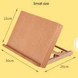 AOOKMIYA Folding Easel Portable Wood Desk Easel for Painting Artists Kids Sketching Pad Laptop Accessories Suitcase Paint Art Supplies