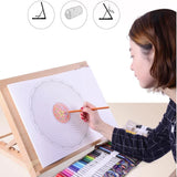 AOOKMIYA Folding Easel Wooden Stand Canvas Display Stand Portable Adjustable Drawing Easel Art Supplies For Artist Student Large Size