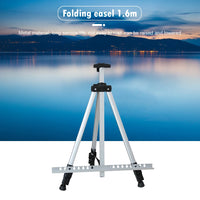 AOOKMIYA Folding Painting Easel Frame Portable Tripod Display Aluminium Adjustable Bracket for Outdoor Travelling Ornaments