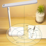 Folding table lamp eye protection touch dimmable LED lamp student dormitory bedroom reading USB rechargeable table lamp