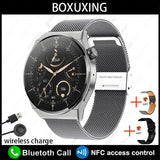 For Huawei Xiaomi GT3 Pro Smart Watch Men AMOLED 390*390 HD Screen Heart Rate Bluetooth Call IP68 Waterproof SmartWatch 2023 New