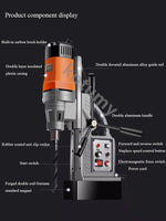 Furadeira portátil, furadeira magnética elétrica pequena, regulação de velocidade de alta potência