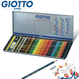 GIOTTO Italy Color Pencil Set 46-color Iron Box Packed 50 Pieces of High-end Gift Drawing Color Lead Drawing Art Set