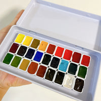 German Schminck artist watercolor paint 27 colors 0.5ml 1ml 2ml iron box acuarela aquarela drawing art supplies student supplies