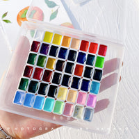 German Schmincke Academy watercolor paint 48 color distribution 0.5ml/1ML/2ML tin box acuarelas painting art supplies